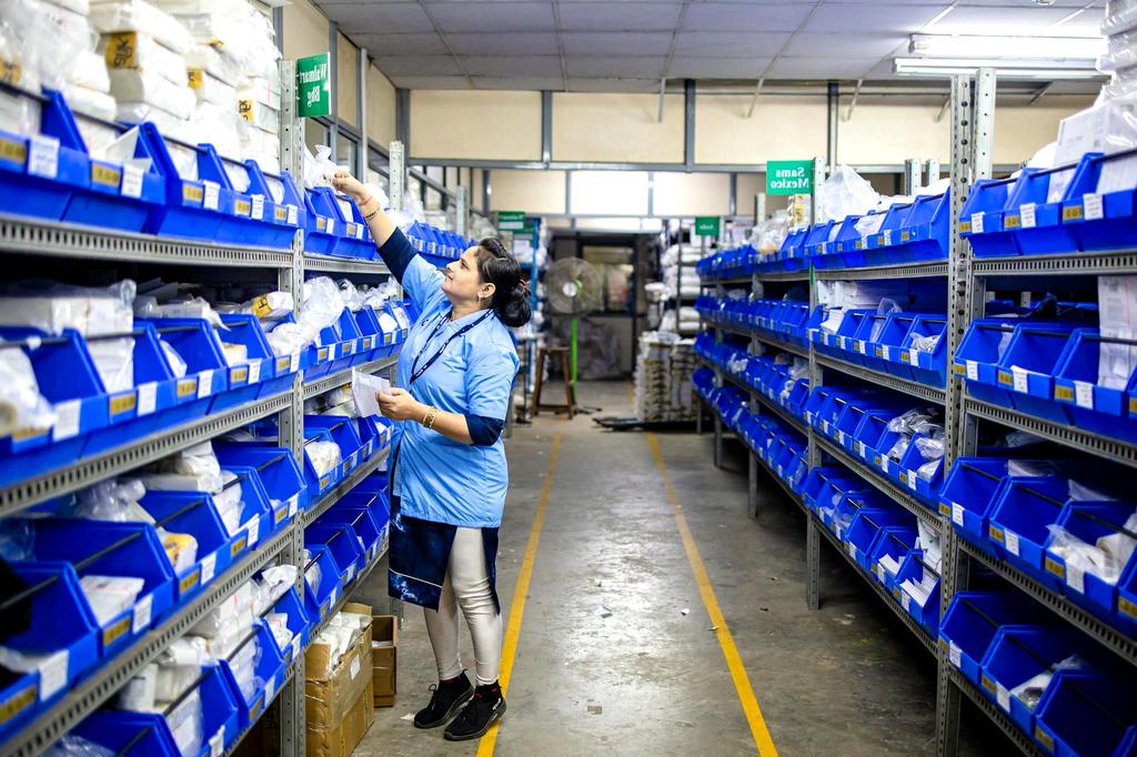 User customizing a template on a tablet