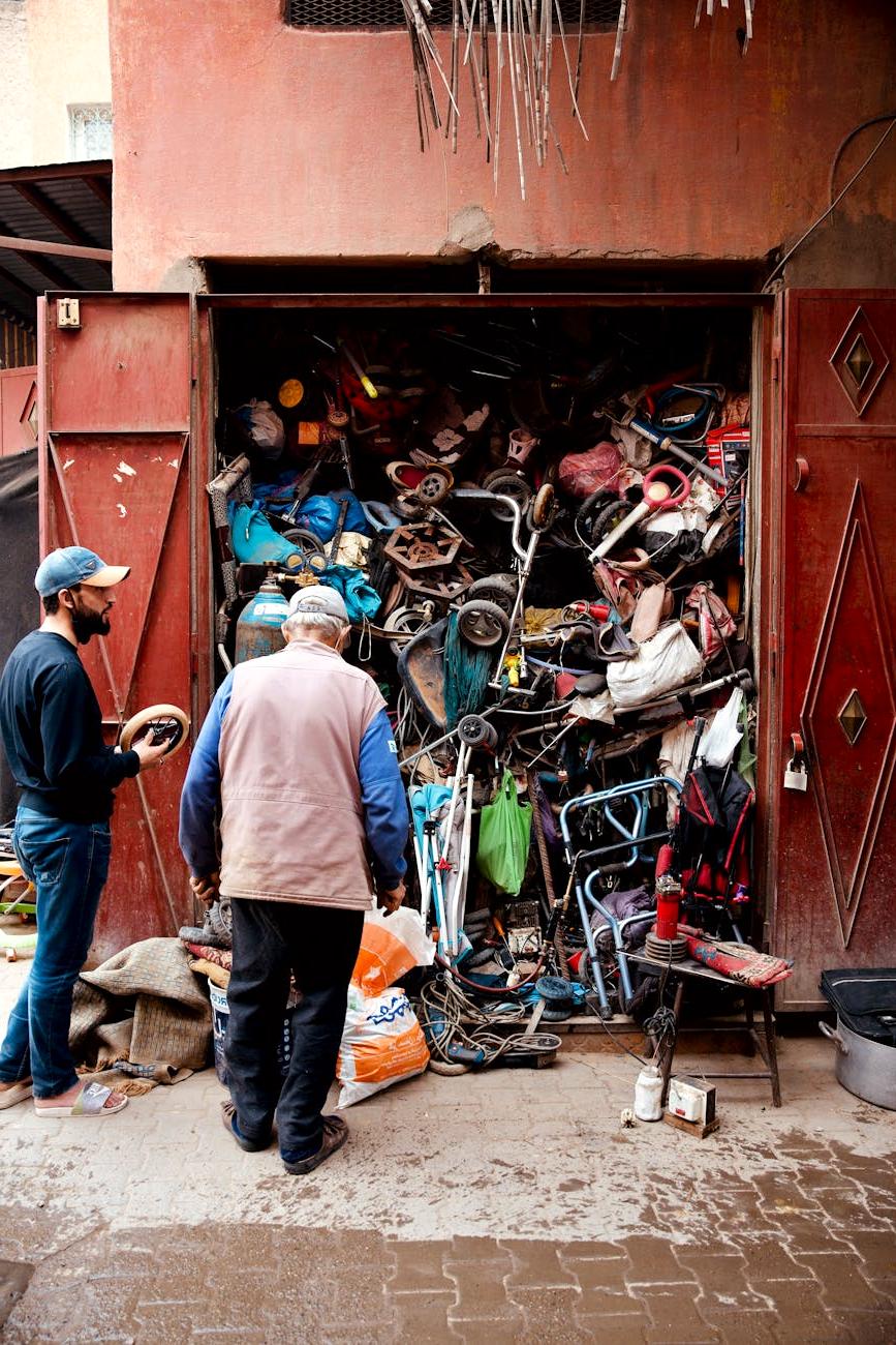 Garage inventory template interface